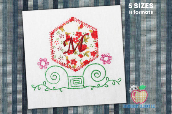 Applique Frame with Letter Hexagon Space Review