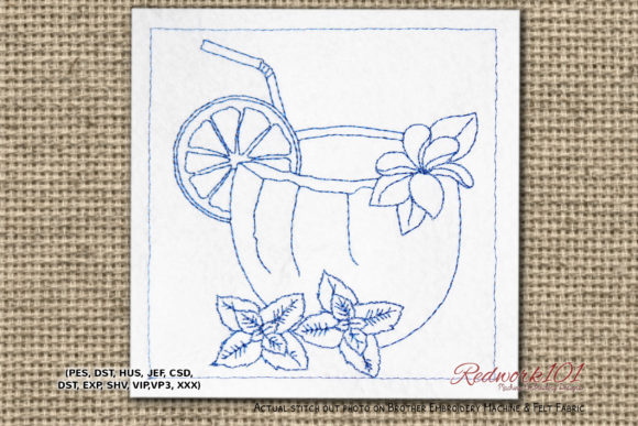 Coconut Drink Design Review for Embroidery Sellers