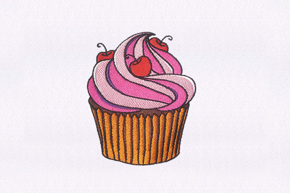 Pink Cupcake Embroidery Design Review