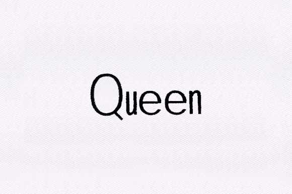 Queen Text Embroidery Design Review