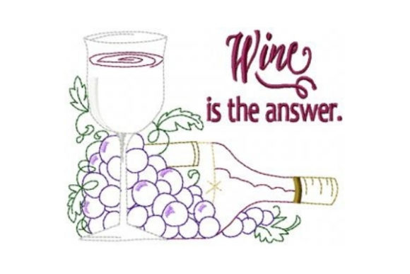 Wine is the Answer Embroidery Review